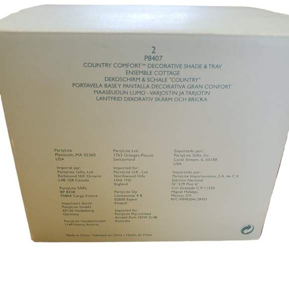 New Country Comfort Decorative Shade & Tray " Ensemble Cottage" - Picture 8 of 8